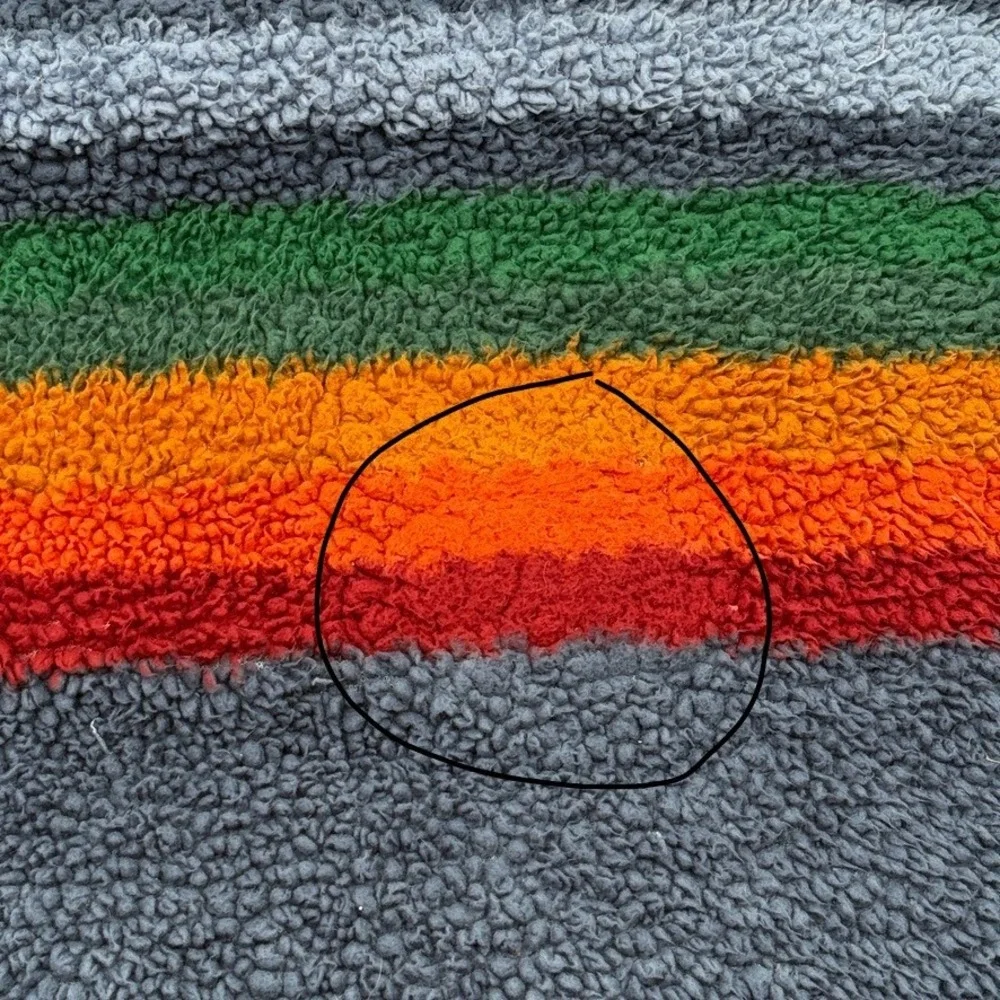 Pendleton Sherpa Fleece Blanket Blue Striped 63